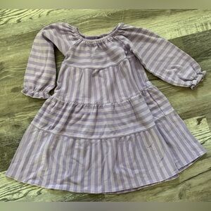 Purple Long Sleeve Dress